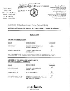 232x300 primary ballot drawing camden county, nj - Ballot Drawing