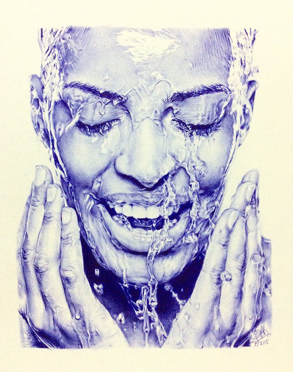 1024x1301 bic ballpoint pen drawing - Ballpen Drawing