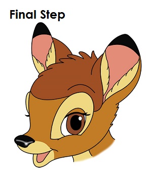 300x388 how to draw bambi - Bambi Drawing