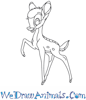 300x350 how to draw bambi - Bambi Drawing