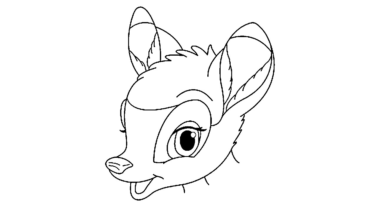 1280x720 how to draw bambi - Bambi Drawing