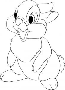 219x302 how to draw how to draw thumper from bambi - Bambi Drawing