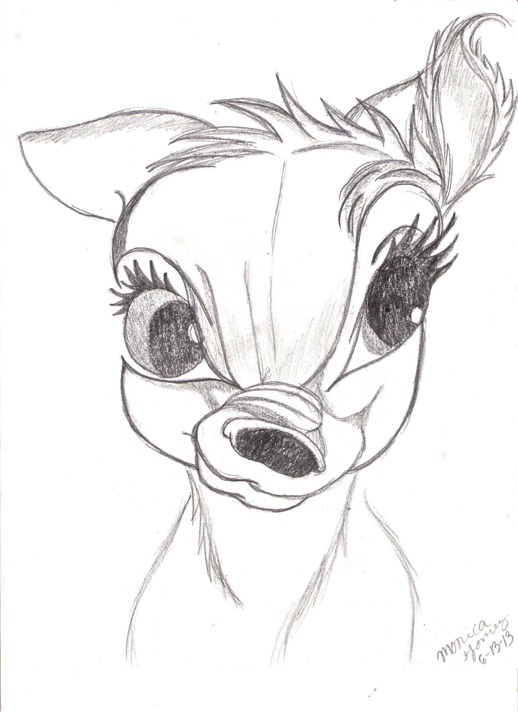 Bambi Drawing at PaintingValley.com | Explore collection of Bambi Drawing