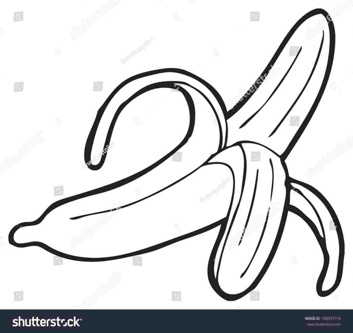 1185x1116 Banana Cartoon Drawing - Banana Cartoon Drawing