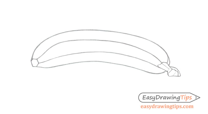 728x400 How To Draw A Realistic Banana Tutorial - Banana Line Drawing