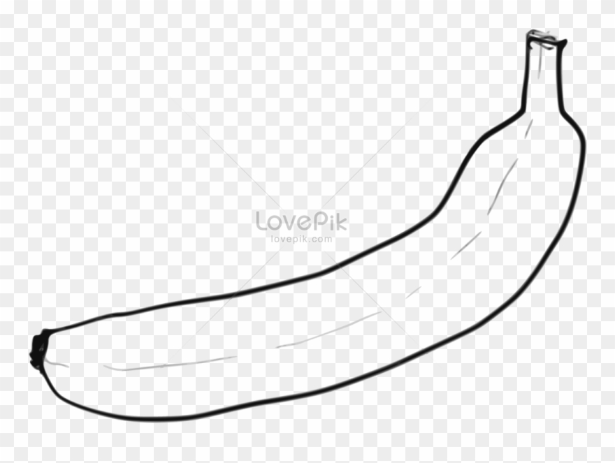 880x663 Single Line Art Bananas - Banana Line Drawing