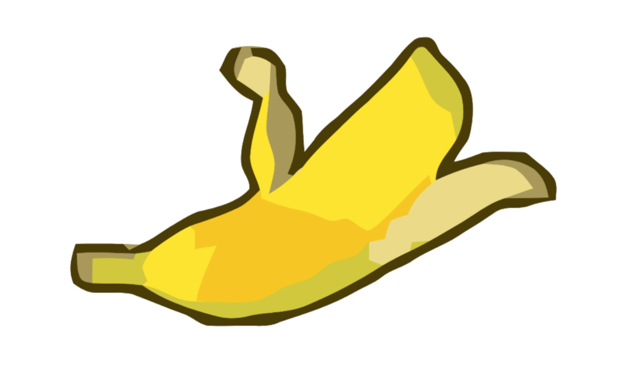 1264x750 banana peel yellow drawing cc0 - Banana Peel Drawing