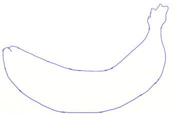 350x229 How To Draw A Banana - Banana Sketch Drawing