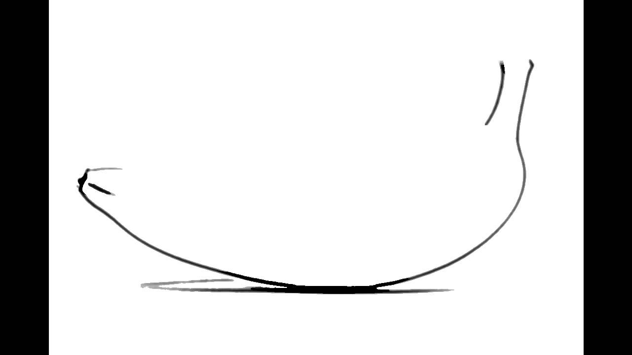 1280x720 How To Draw Or Sketch Banana And Color It - Banana Sketch Drawing