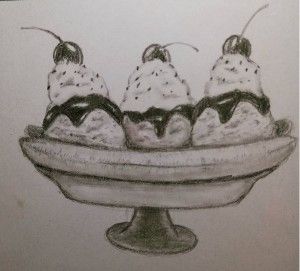 300x271 day - Banana Split Drawing