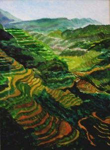 Banaue Rice Terraces Drawing at PaintingValley.com | Explore collection
