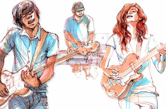 550x363 Drawing The Band - Band Drawings