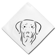 190x190 Dog Labrador Drawing Pet Love Animal Bandana Spreadshirt - Bandana Drawing