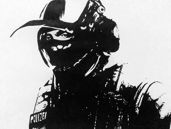 600x453 bandit drawing art rainbow six siege - Bandit Drawing