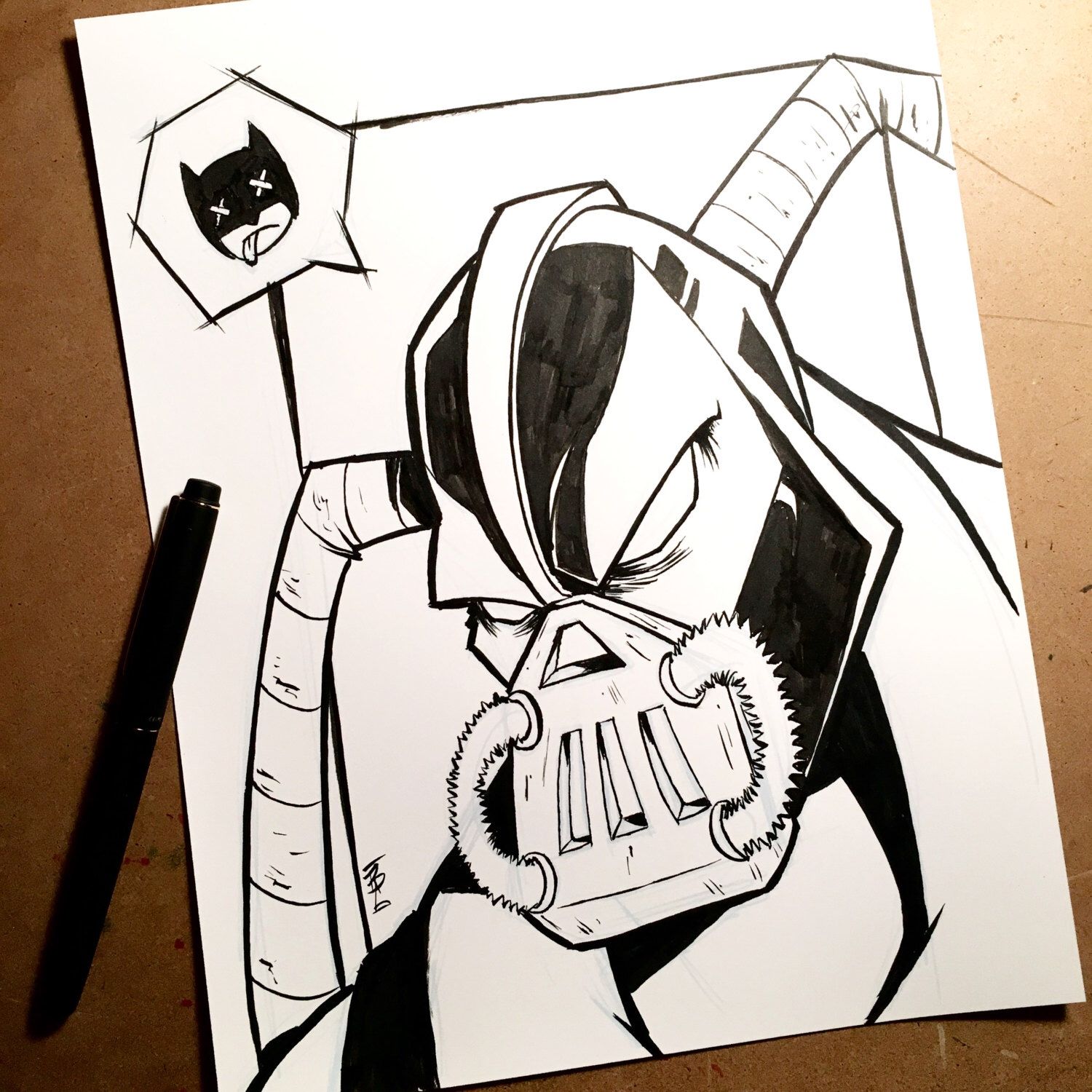 1500x1500 My Art Drawings, Batman Drawing, Art - Bane Drawing