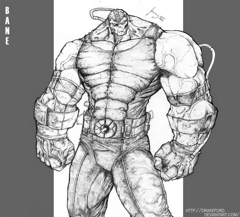 1024x924 Bane Drawing Amazing For Free Download - Bane Drawing