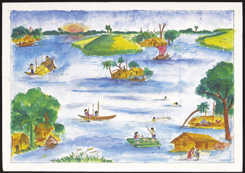500x353 world habitat day children's drawing contest art gallery - Bangladesh Drawing