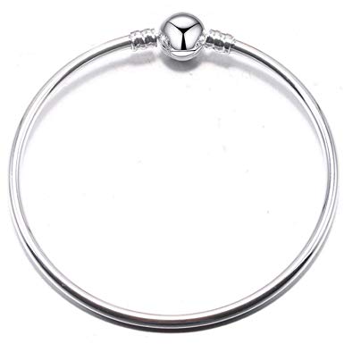 385x385 authentic silver plated basic chain diy charm bracelet - Bangles Drawing