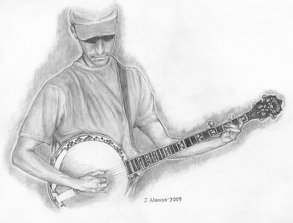 600x458 Banjo Drawing - Banjo Drawing