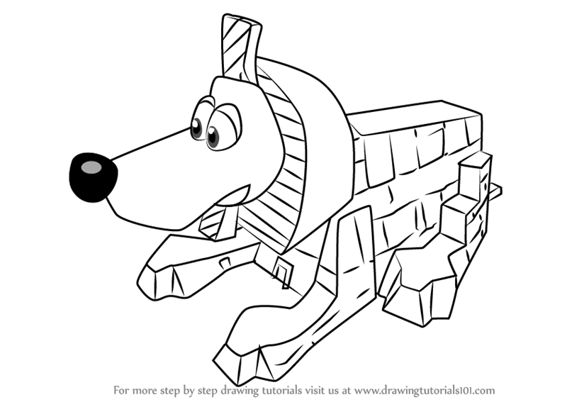 800x567 Learn How To Draw Jinxy From Banjo Kazooie - Banjo Drawing