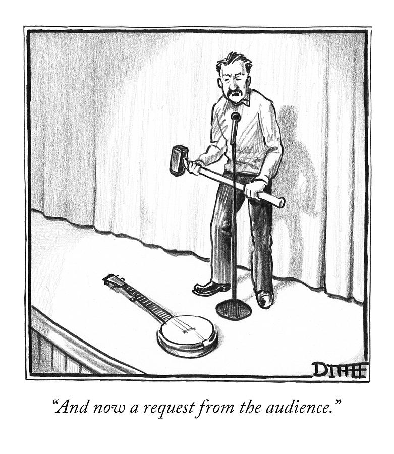 781x900 Singer Smashes Banjo - Banjo Drawing