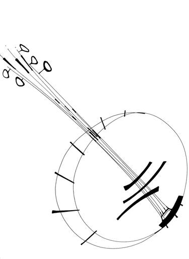 375x515 Banjo Drawing - Banjo Drawing