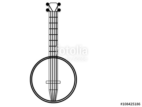 500x375 Banjo Drawing Stock Photo And Royalty Free Images - Banjo Drawing