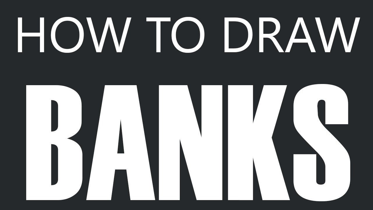 1280x720 how to draw a bank - Bank Drawing