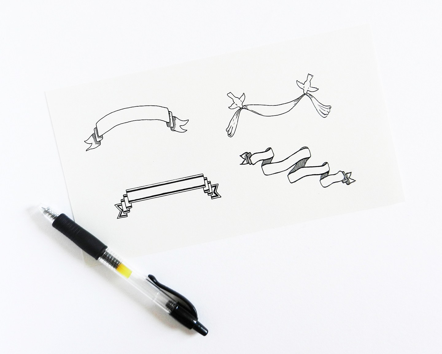 1440x1155 hand drawn banner tutorial the postman's knock - Banner Drawing