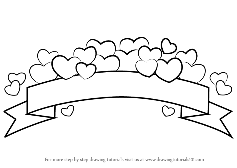 800x567 learn how to draw a banner - Banner Drawing