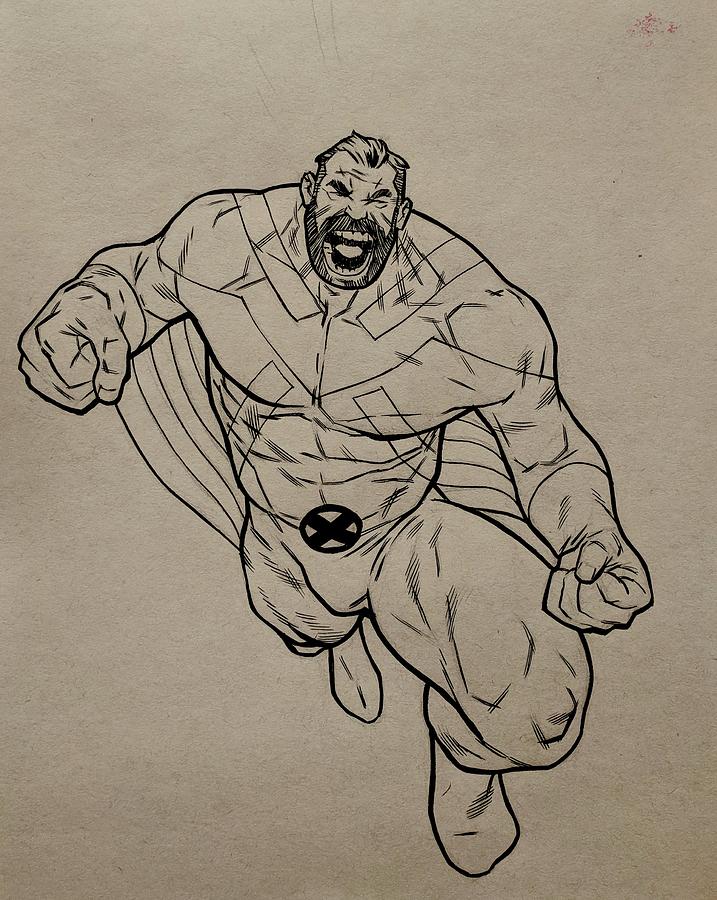 717x900 Banshee Drawing - Banshee Drawing