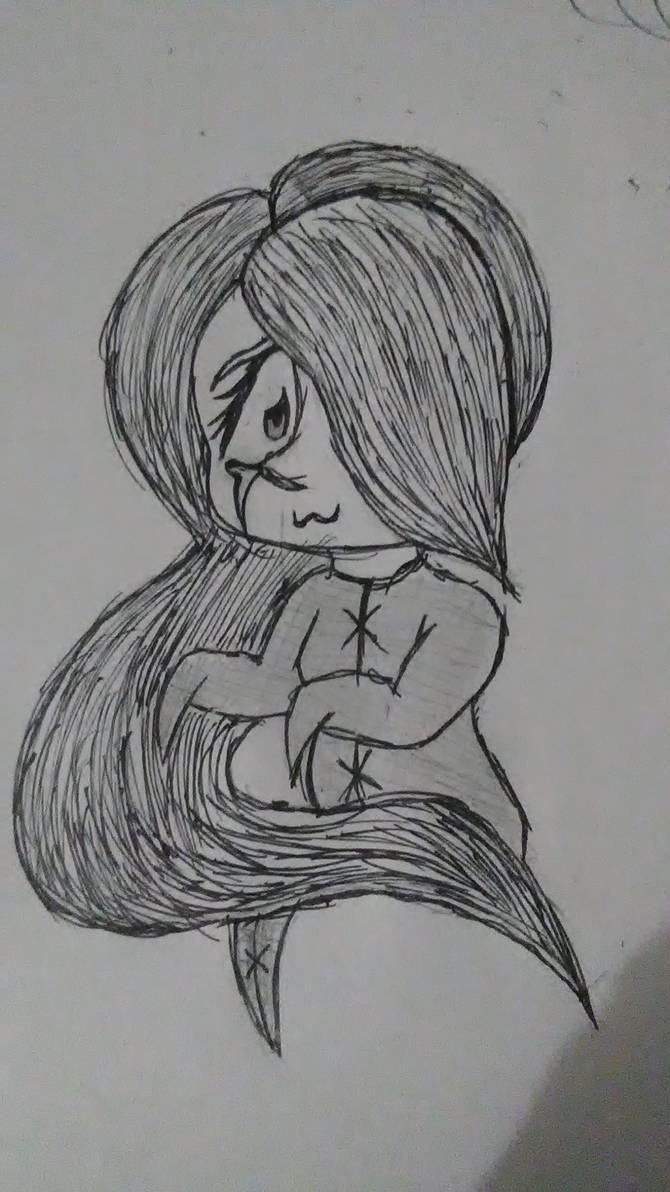 670x1192 completely messy drawing of a miitopia banshee - Banshee Drawing