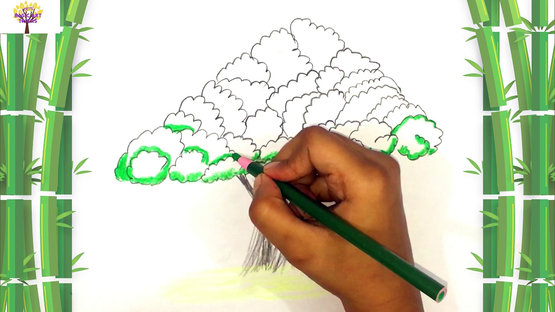 1920x1080 How To Draw Banyan Tree For Kids - Banyan Tree Drawing