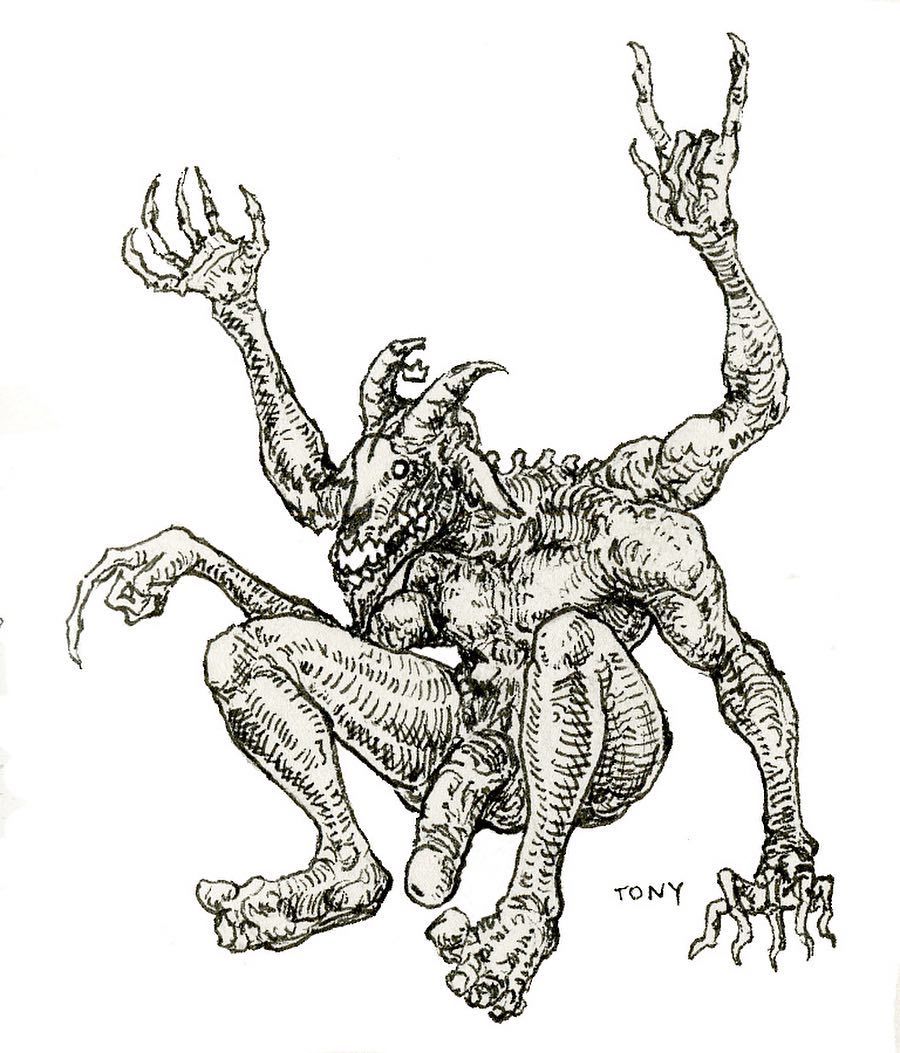 900x1053 Repost Of My Baphomet Drawing From What I Think Was - Baphomet Drawing