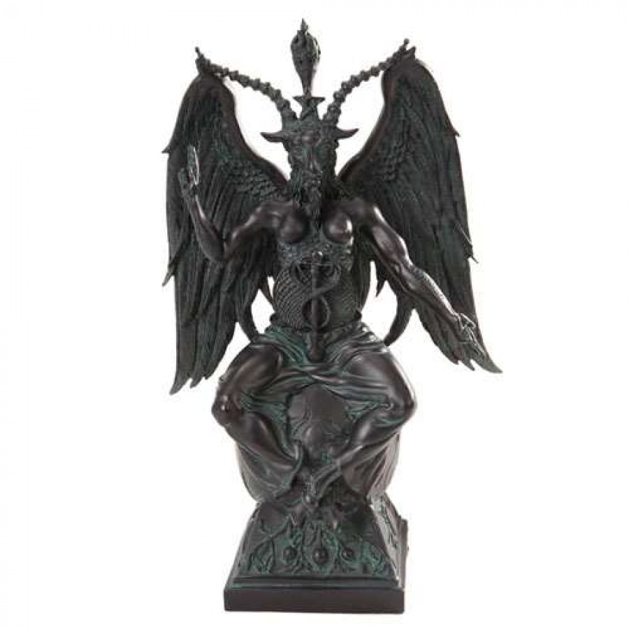 900x900 Baphomet Black Resin Large Horned Goat Statue - Baphomet Drawing
