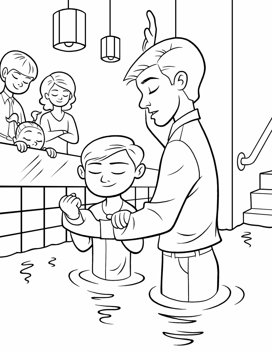 927x1200 baptism - Baptism Drawing
