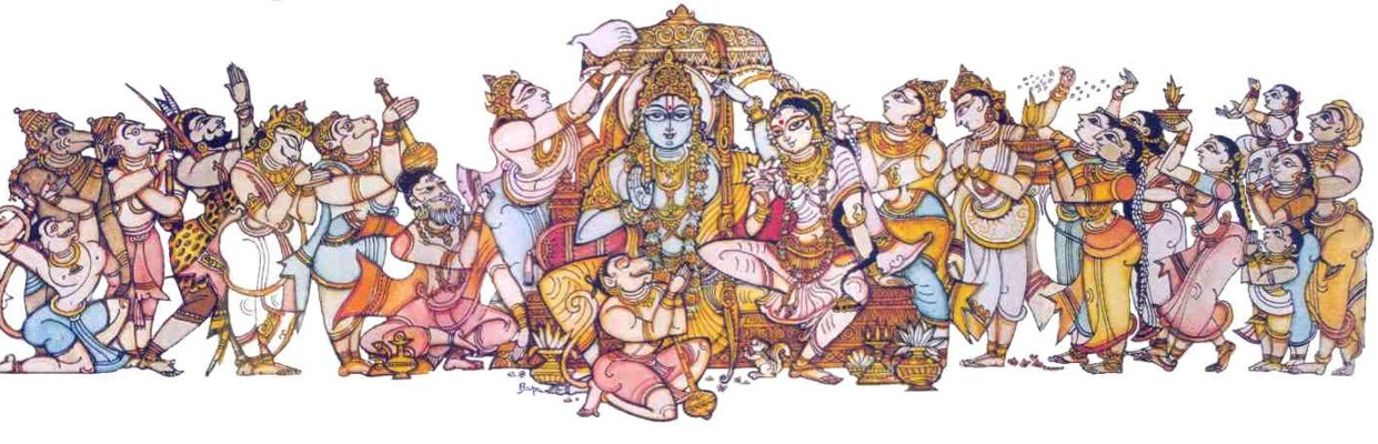 1241x400 Stunning Paintings - Bapu Drawings