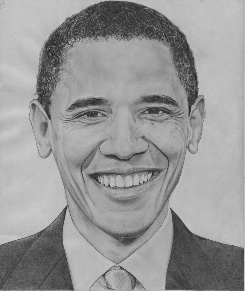 819x975 barack obama drawing - Barack Obama Drawing
