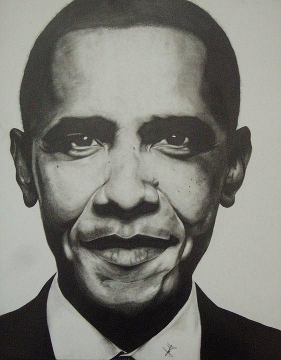 562x720 Obama Drawing - Barack Obama Drawing