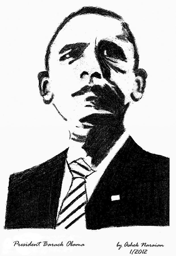 620x900 president barack obama drawing - Barack Obama Drawing