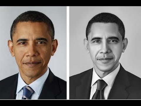 480x360 simple way to draw barack obama - Barack Obama Drawing