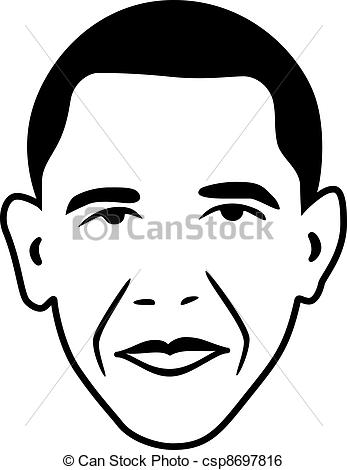 347x470 vector barack obama - Barack Obama Drawing