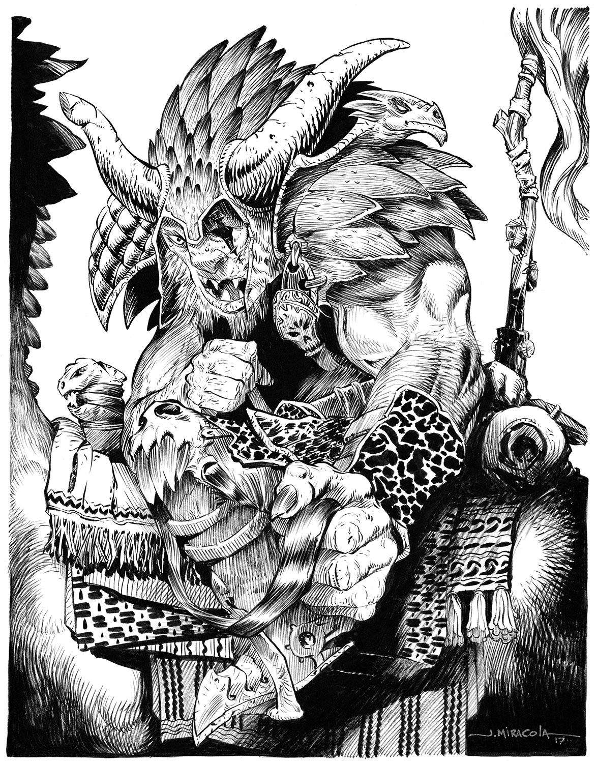 1174x1500 barbarian rider - Barbarian Drawing