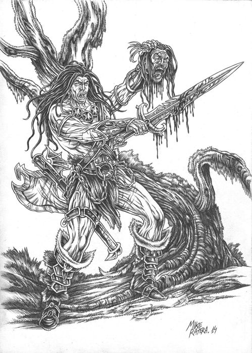 499x700 conan the barbarian - Barbarian Drawing