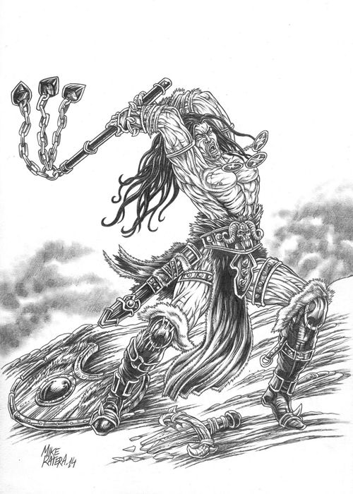 500x700 conan the barbarian - Barbarian Drawing