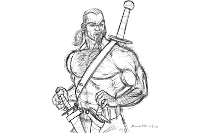 Barbarian Drawing at PaintingValley.com | Explore collection of