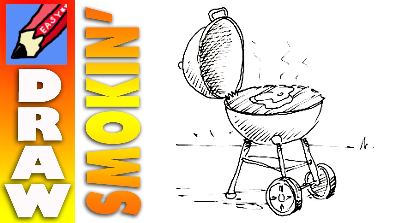 1280x720 how to draw a barbecue real easy - Barbecue Drawing