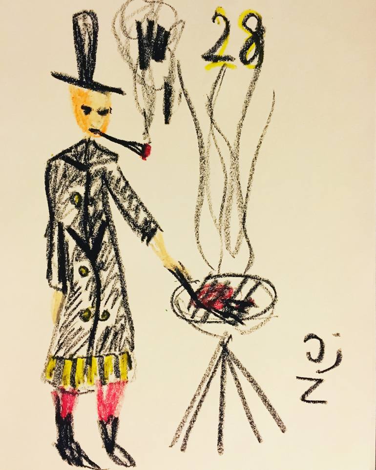 770x963 personal barbecue drawing - Barbecue Drawing