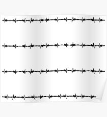 210x230 barbed wire fence drawing posters redbubble - Barbed Wire Drawing