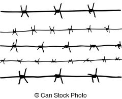 240x195 drawing of the barbed wire - Barbed Wire Drawing